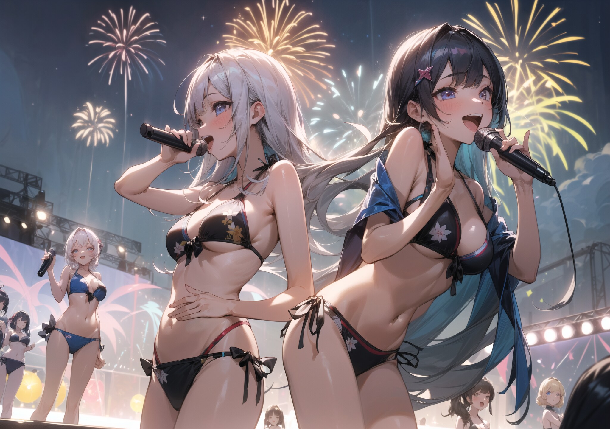 水着ライブ花火祭り