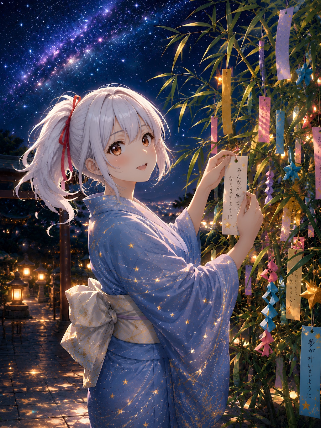 エル「みんなが幸せになりますよーにっ」