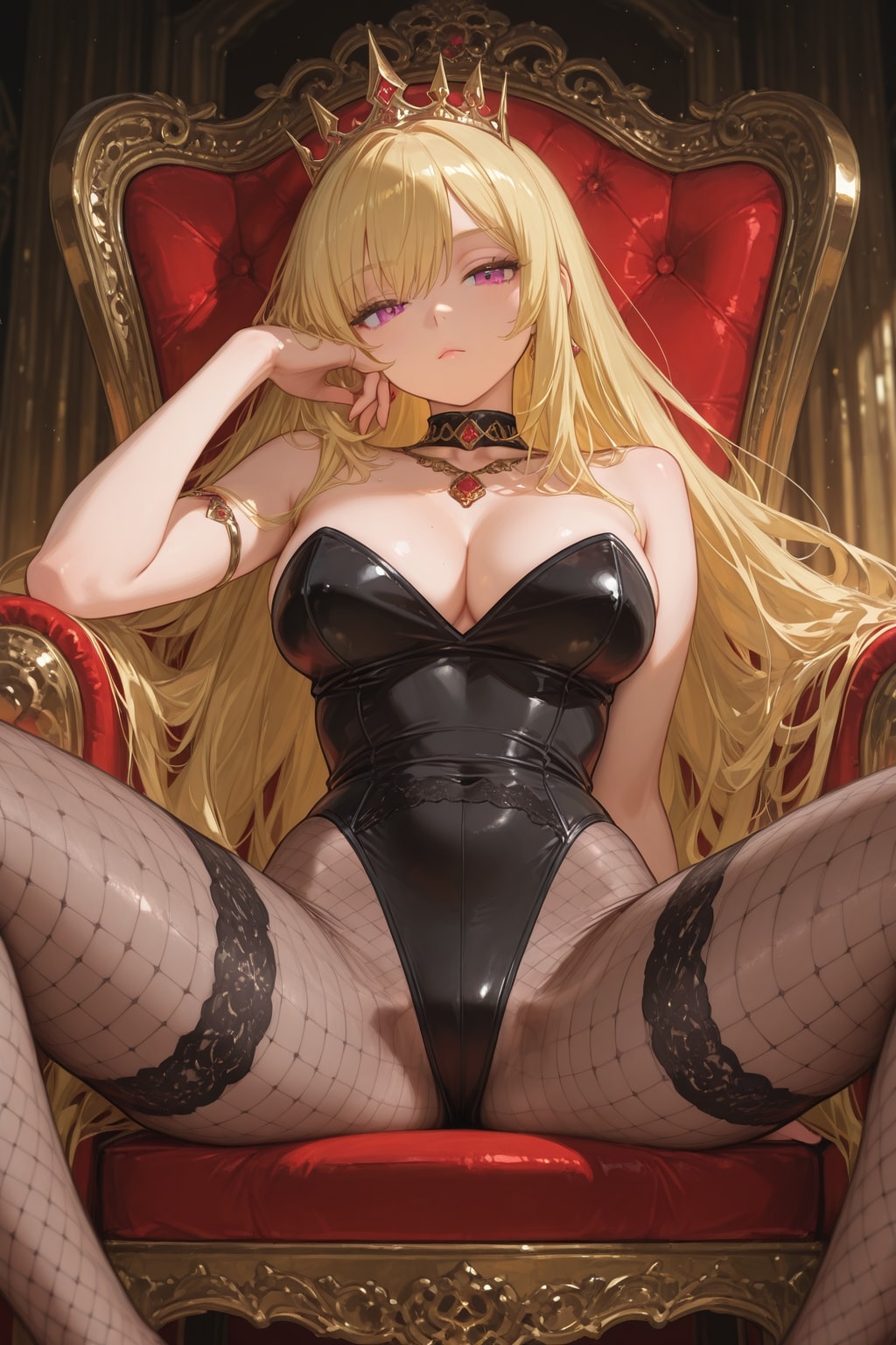 女王様、、、どこを見ている？、