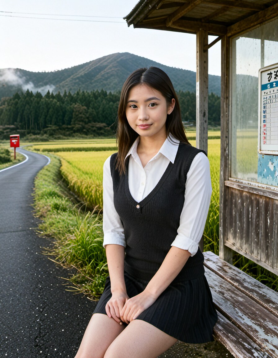 田舎でポートレート撮影_3