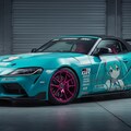 初音ミク痛車GRスープラオープンカー 4枚目