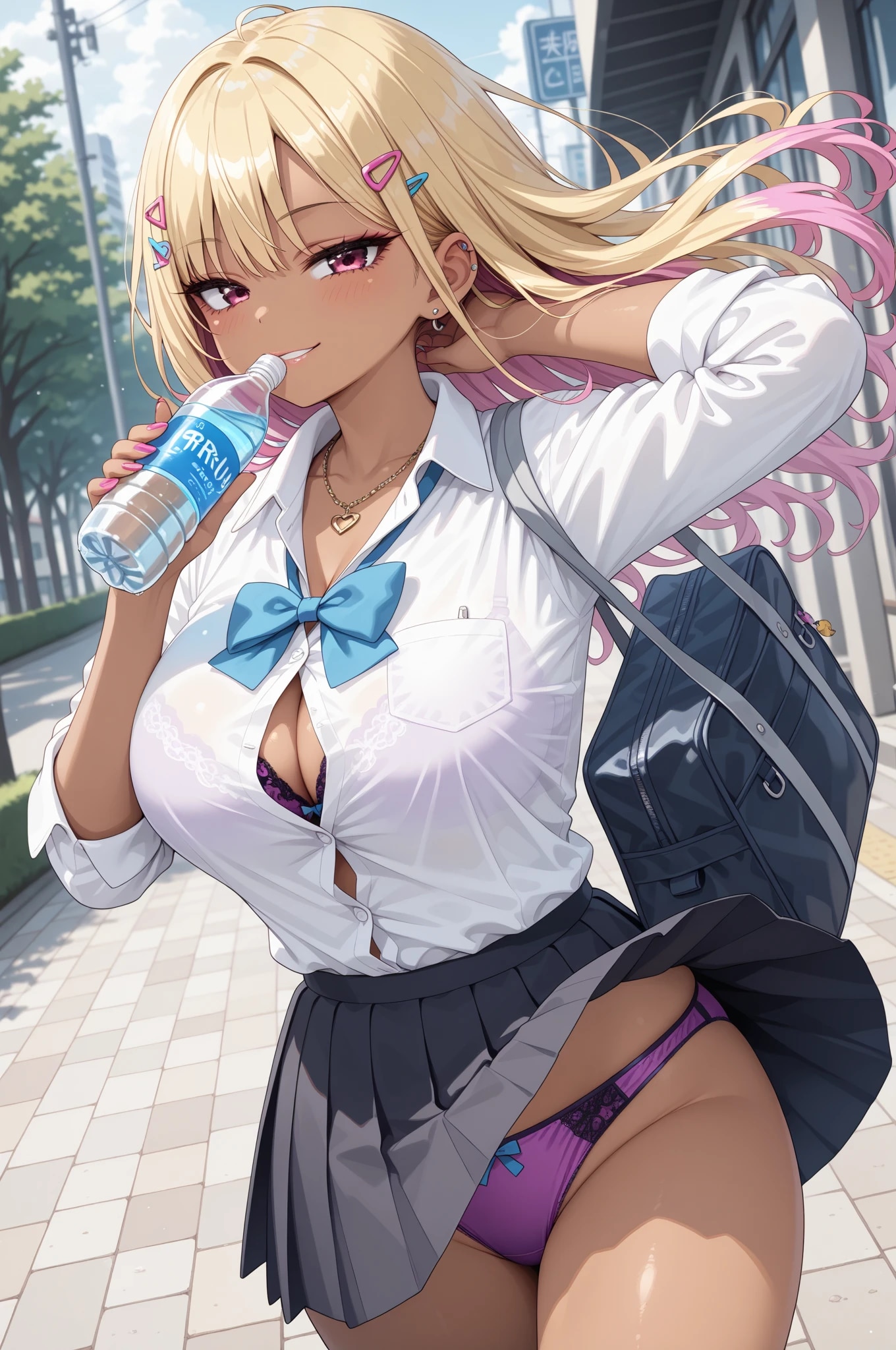見えても気にしないギャル