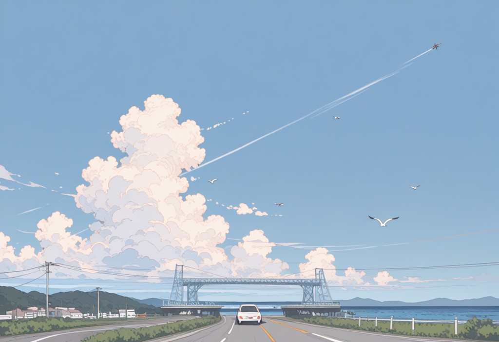 風に競えよ鳥たちよはるかな空のその先へ