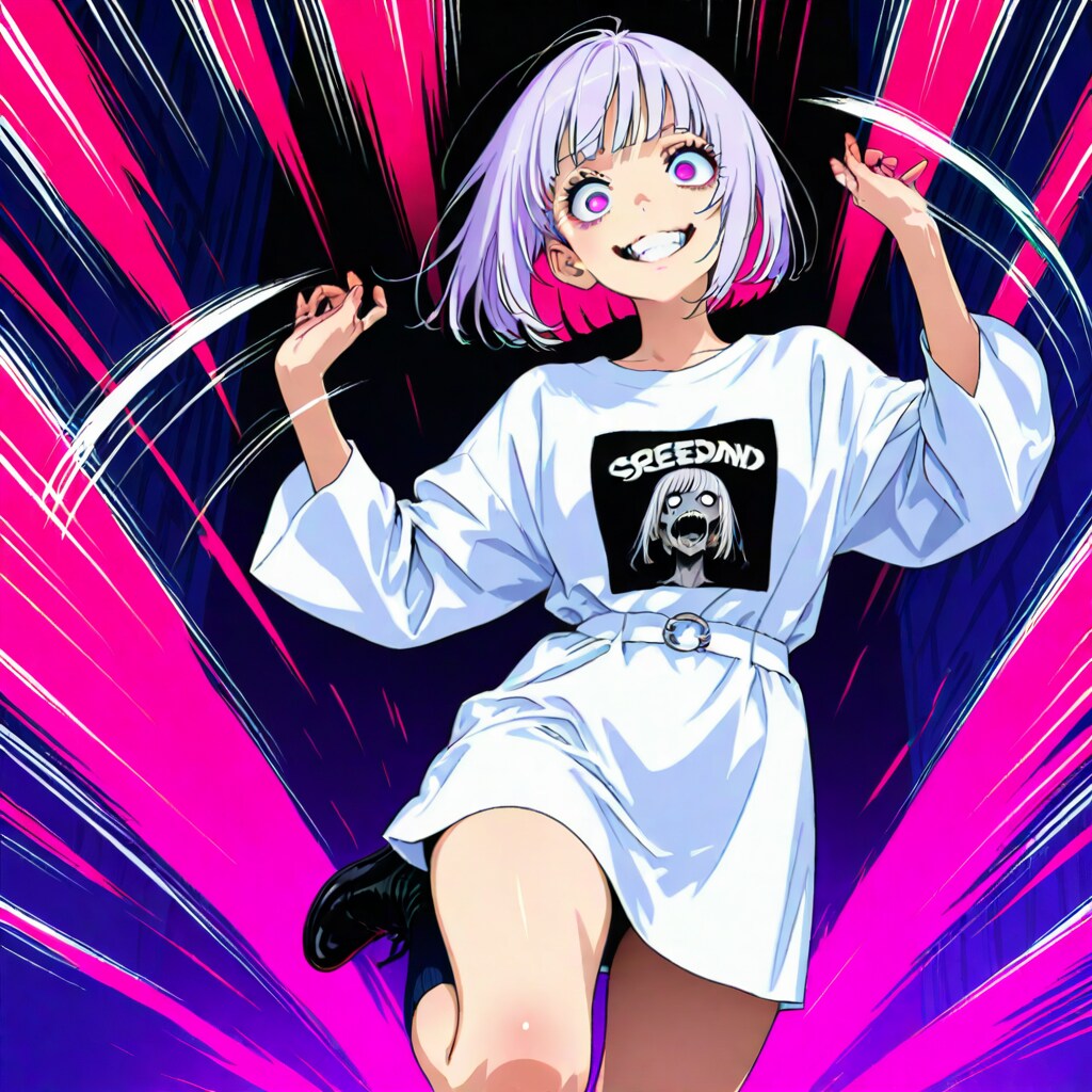 踊る紫髪ちゃん