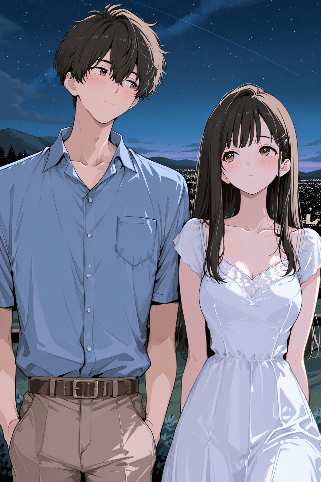 星空の下で···