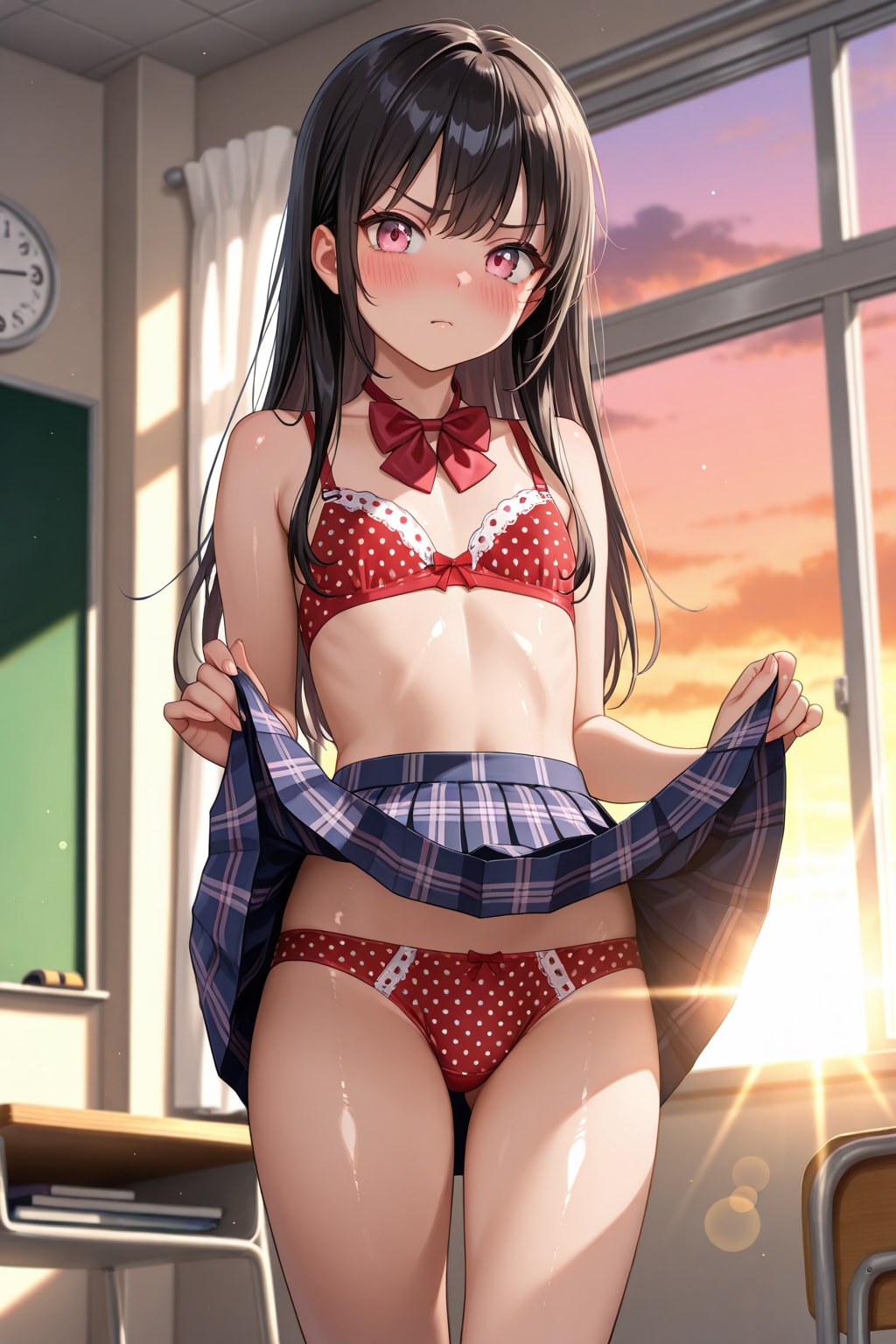 【本日の板野ちゃん】「学校で服をはだけるなんて・・・」