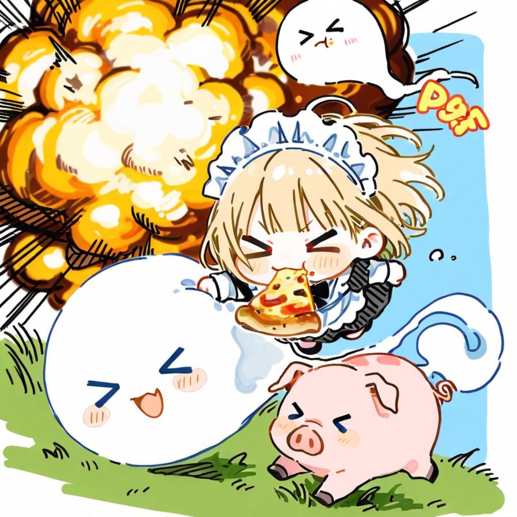 豚さんと一緒やでぇー！✨( >ω<)🐷👻✨