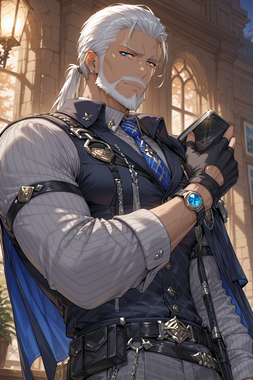 オフィシャルな髭の老紳士