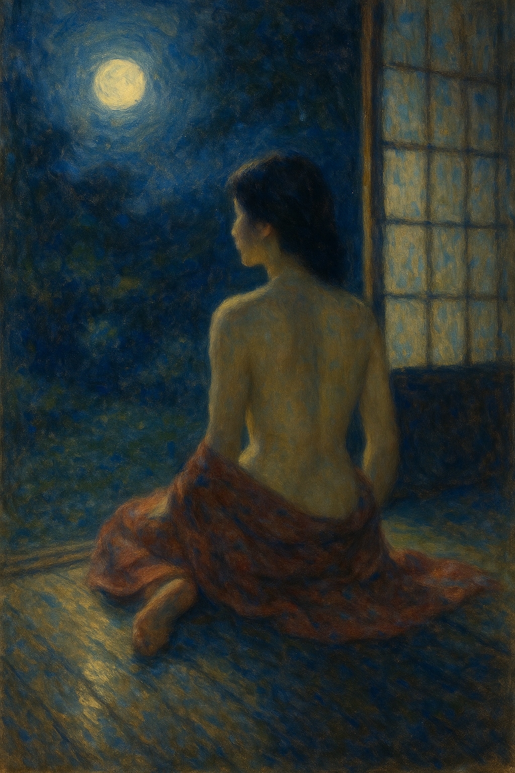 月と裸身（ChatGPT）