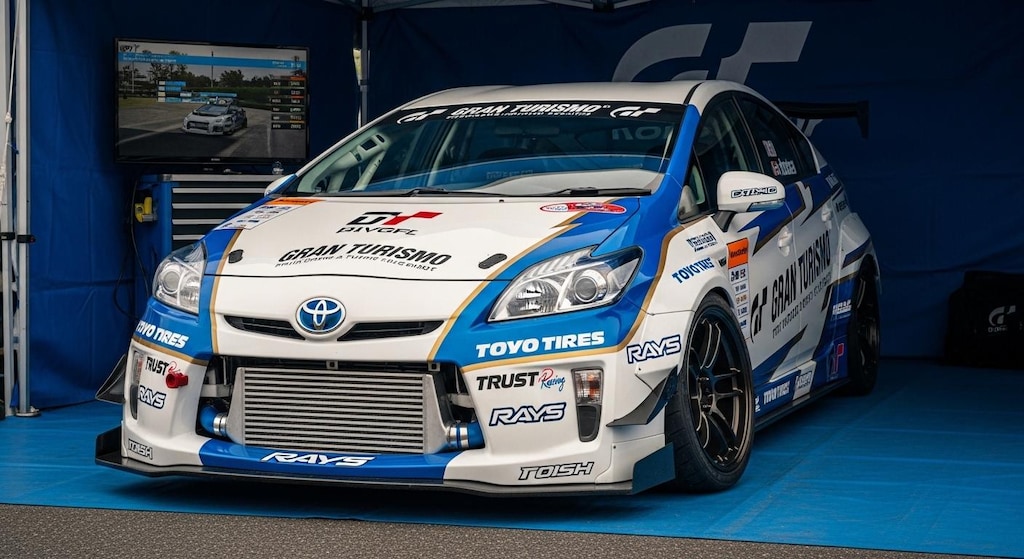 トーヨータイヤプリウスのドリ車