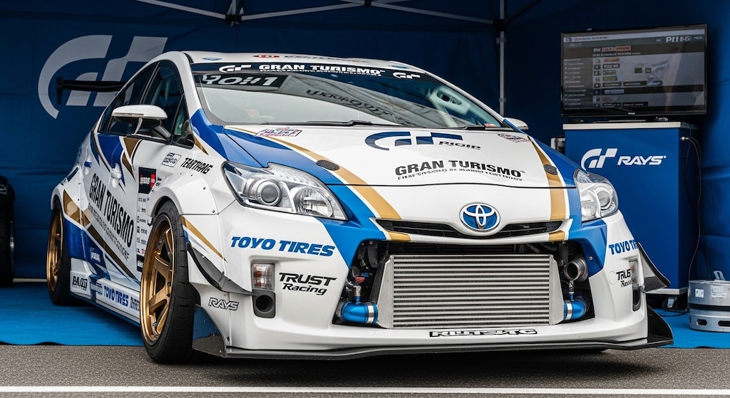 トーヨータイヤプリウスのドリ車