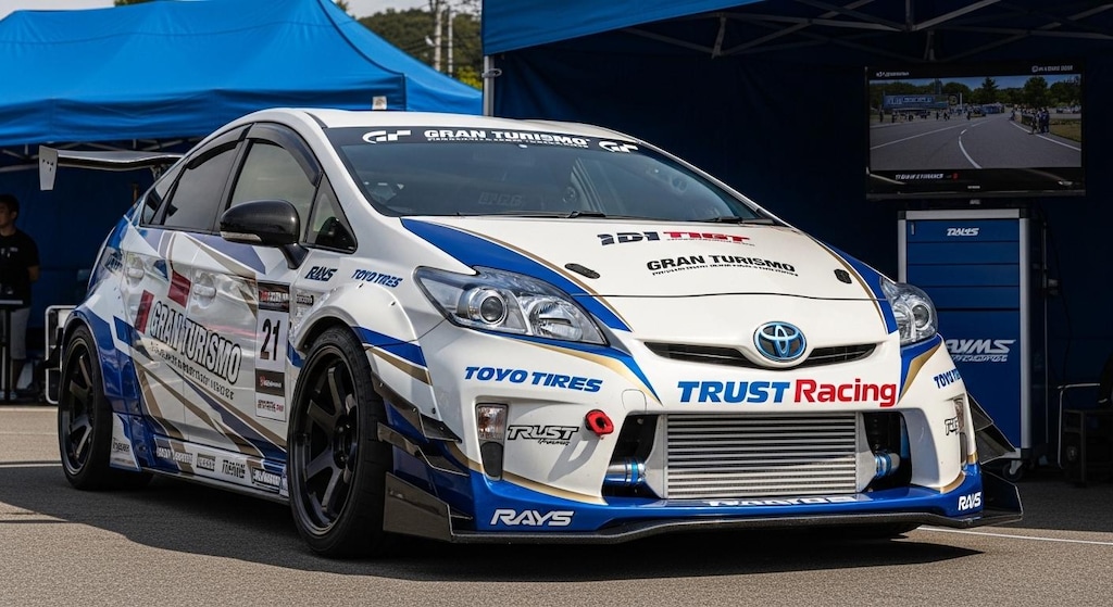 トーヨータイヤプリウスのドリ車