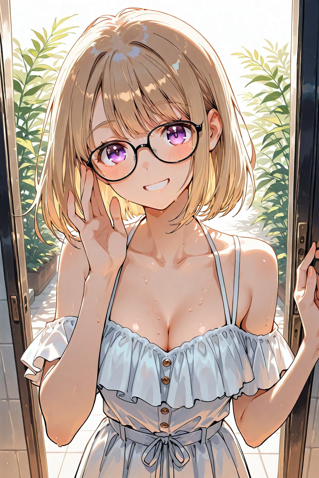 メガネ美少女