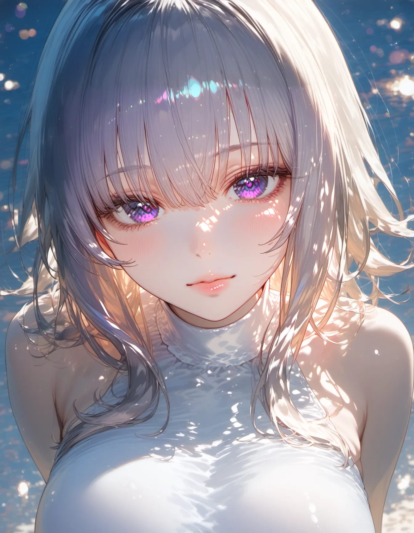 Violet Eyes After Sundown | の人気AIイラスト・グラビア