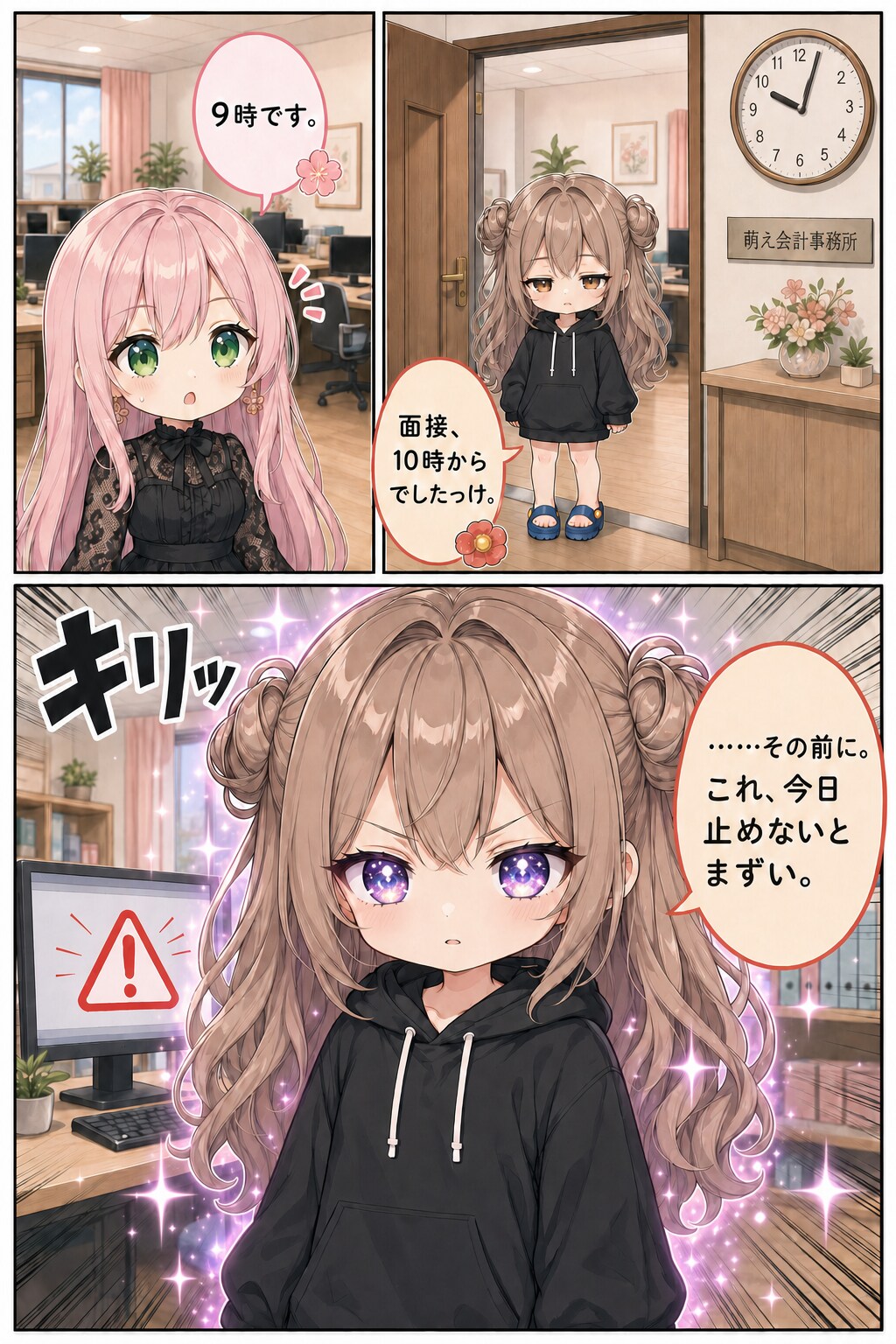 一時間遅刻、星の瞳で逆転
