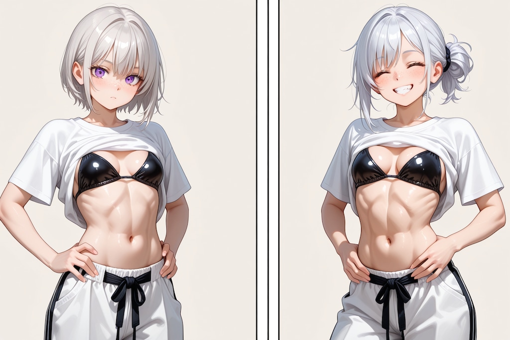 鍛えてますから♡