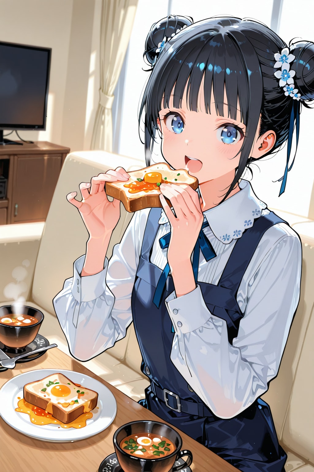 おだんごちゃん🍡✨と朝ごはん🍚✨　1/16