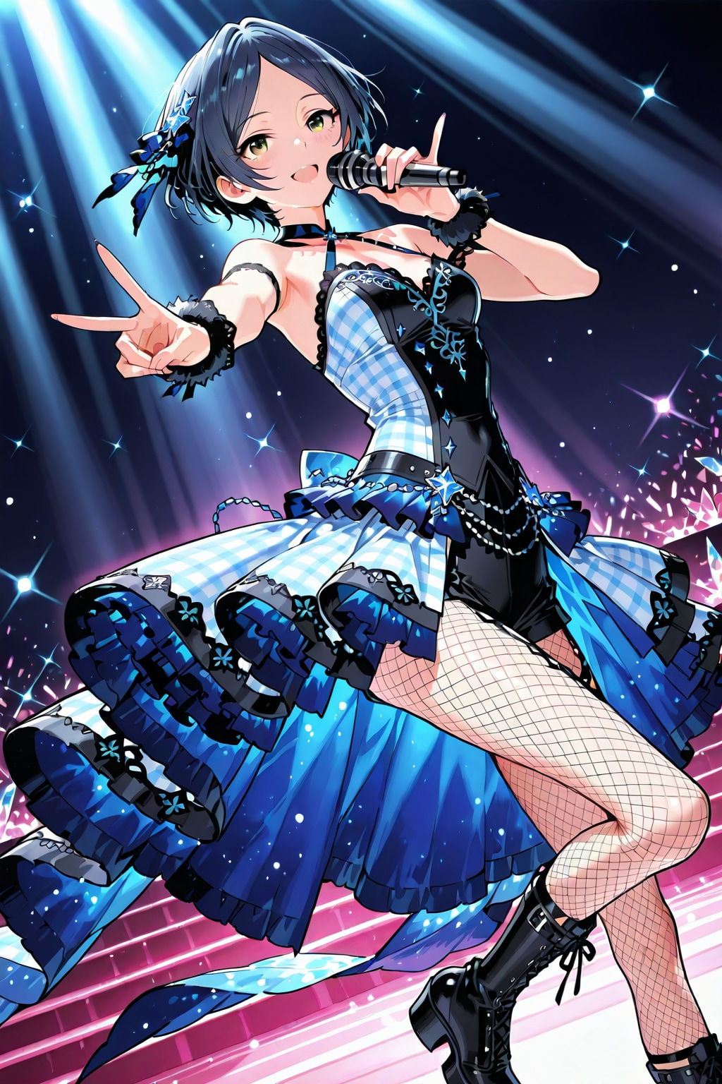 【コンサート】速水奏　by #PHOENIX 新作衣装「DPM++ 2M SDE Karras」Ver. | の人気AIイラスト・グラビア