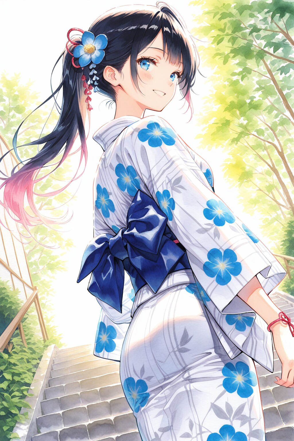 浴衣女子 | の人気AIイラスト・グラビア
