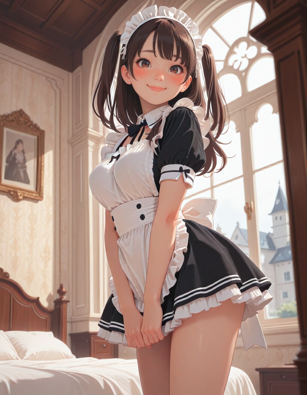 ミニスカメイド