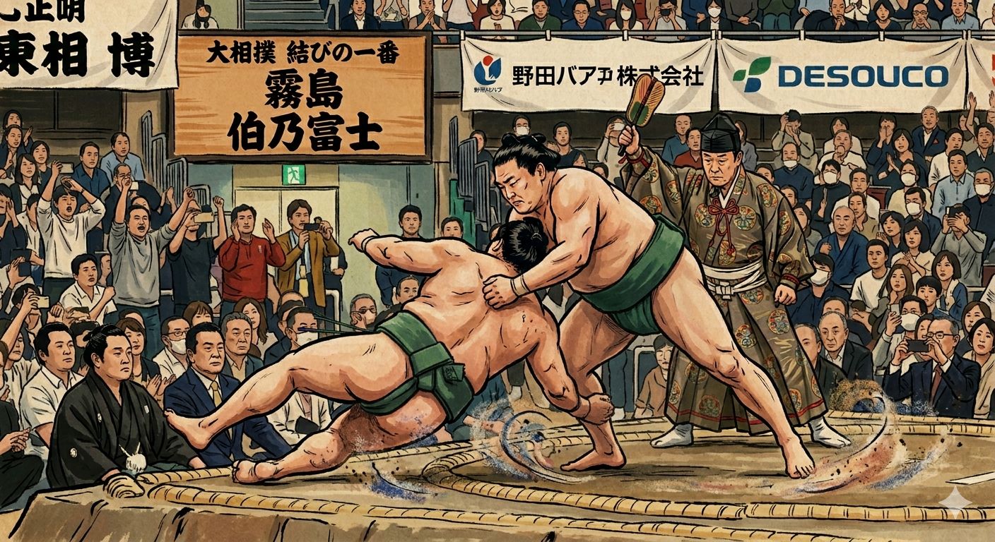 大相撲十四日目