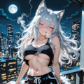 屋上の夜風に吹かれヤニケモナー 2枚目