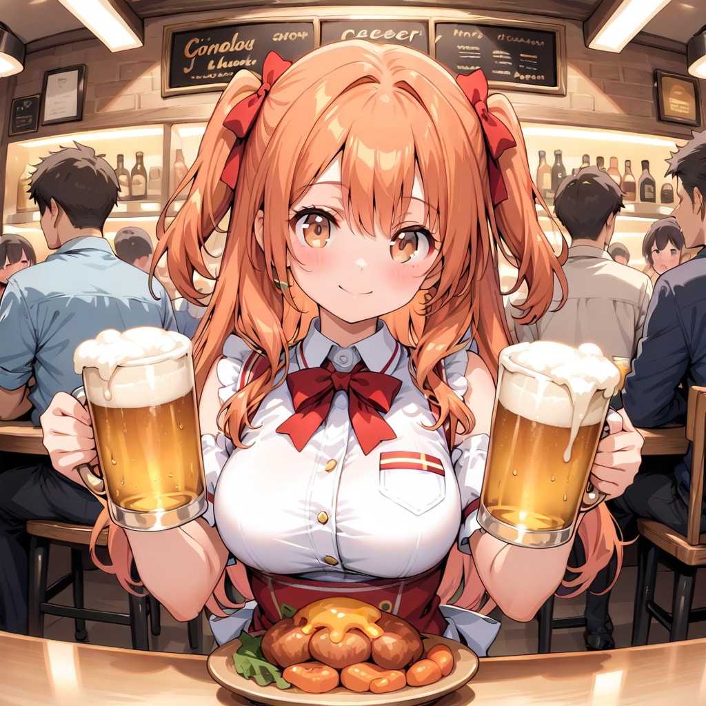 ビアホールのバイト | の人気AIイラスト・グラビア