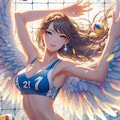 ビーチバレー女子×天使 1 4枚目