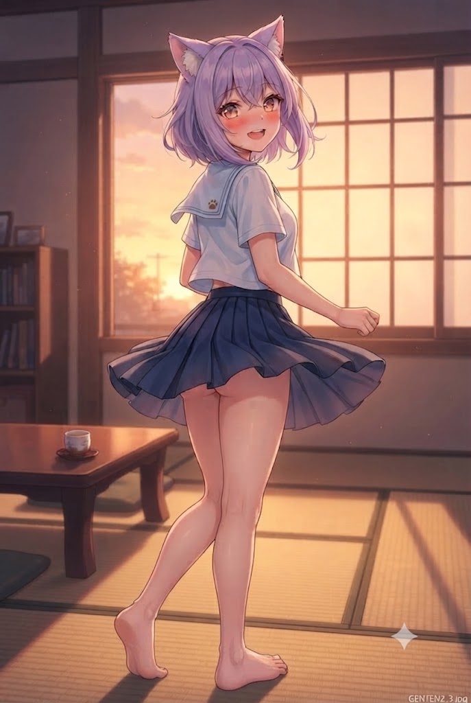 見えそうで見えない？いや、ない？どうなのシス？