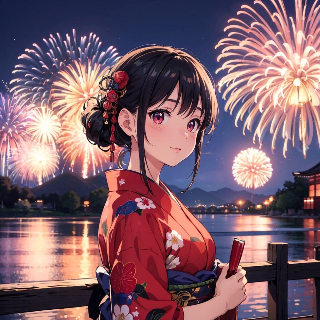 花火と浴衣 | の人気AIイラスト・グラビア