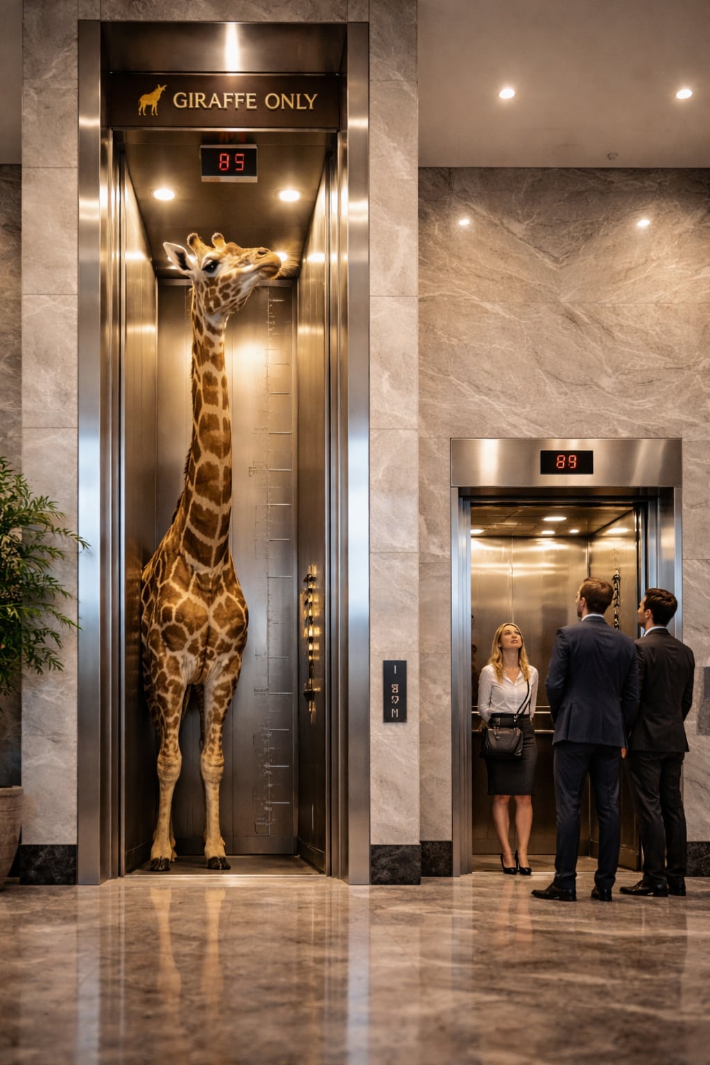 キリン専用エレベーター | の人気AIイラスト・グラビア