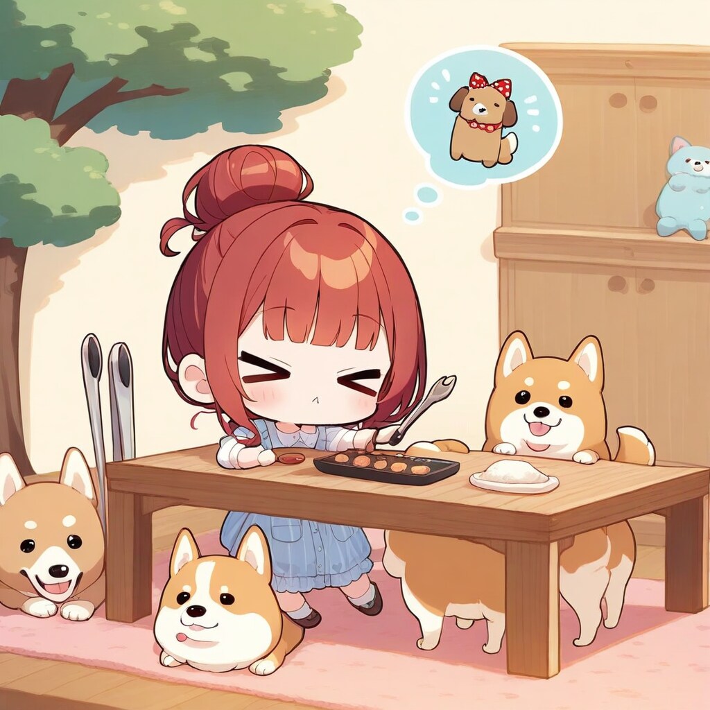 トング？と赤髪ちゃん