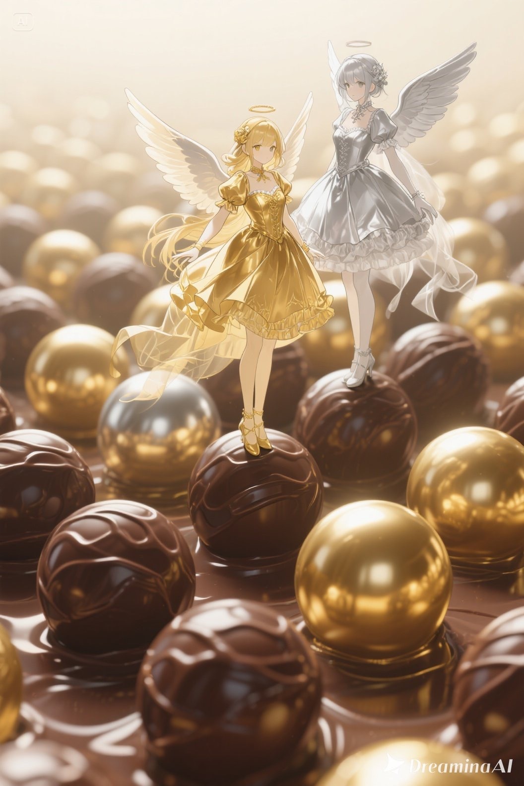 金と銀のエンゼル495 | の人気AIイラスト・グラビア