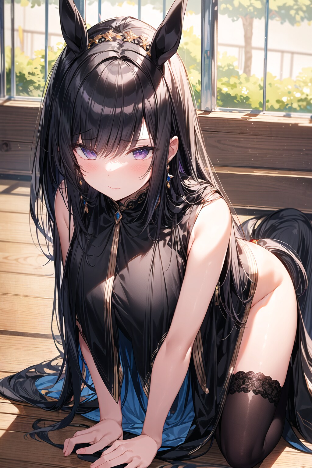 ストレッチ（黒）