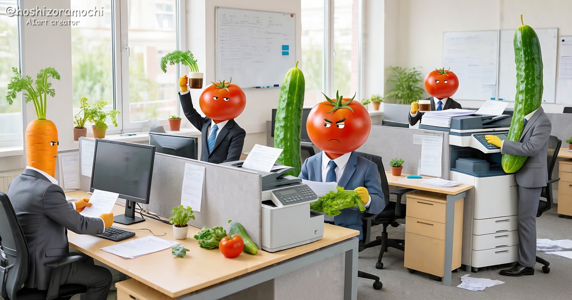 野菜社員の大暴走😤