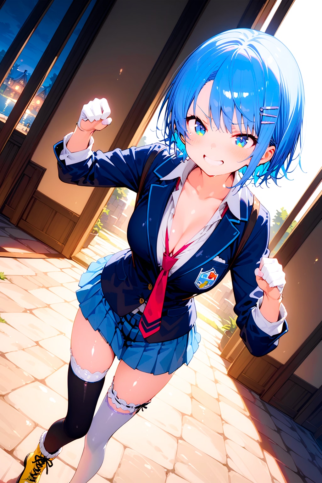 ガードの甘いギャルヒロインちゃん（制服）