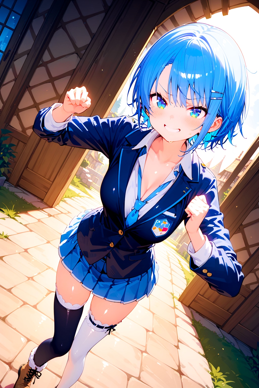 ガードの甘いギャルヒロインちゃん（制服）