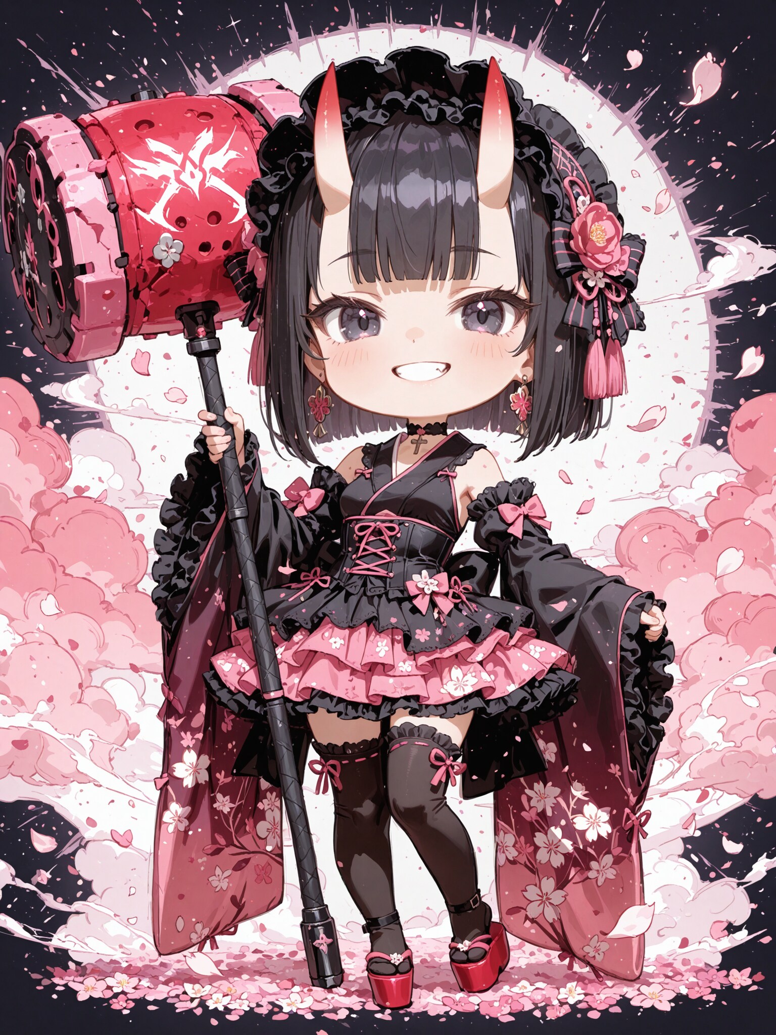 デフォルメ・八重桜