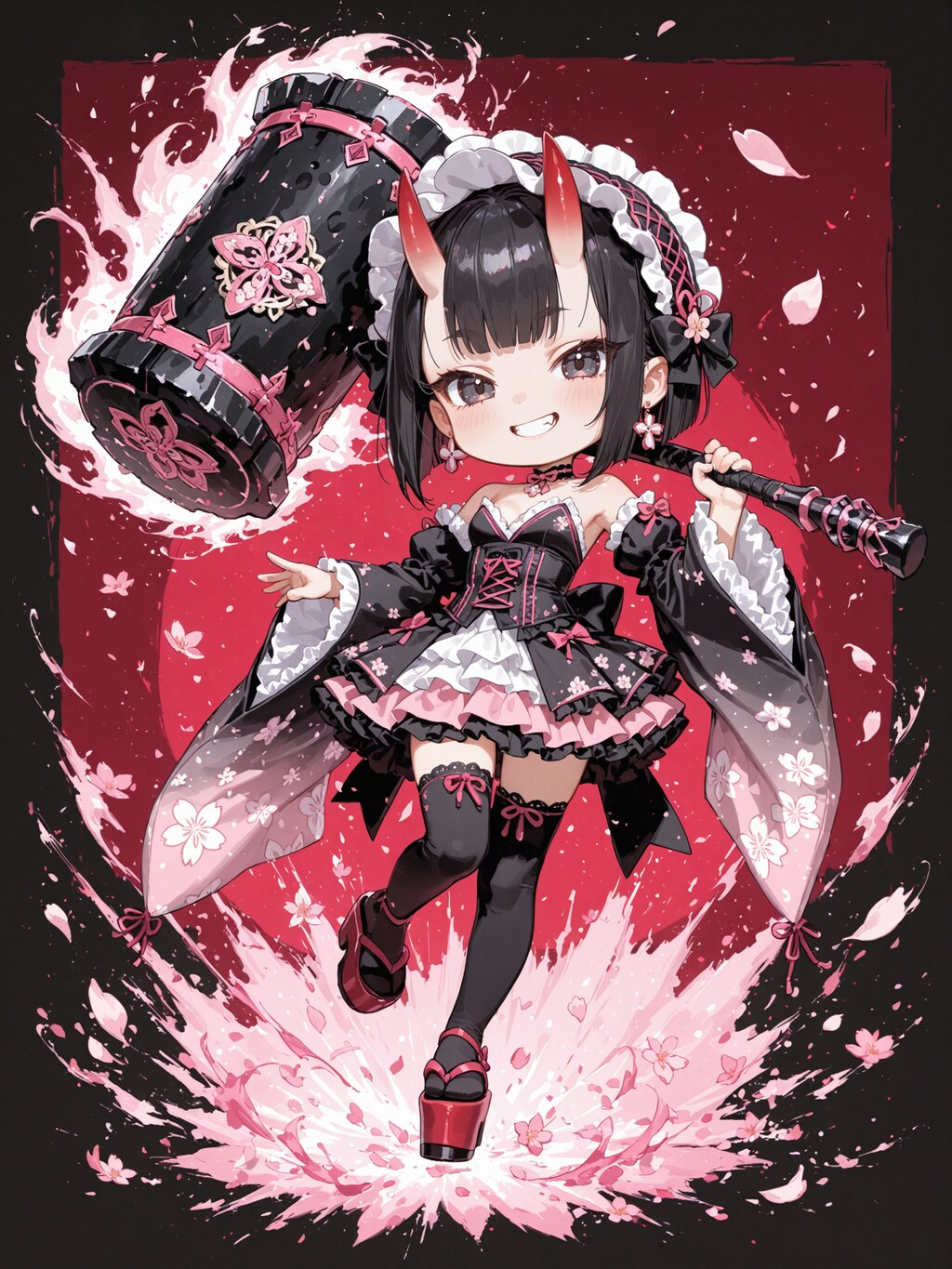 デフォルメ・八重桜