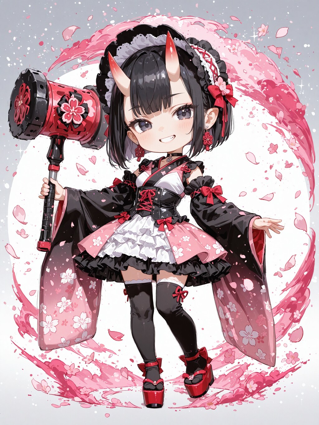 デフォルメ・八重桜
