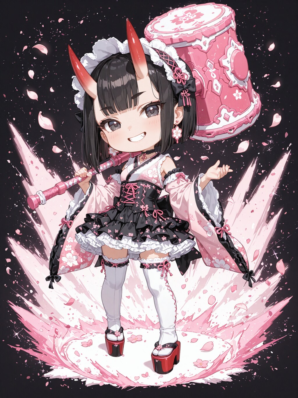 デフォルメ・八重桜