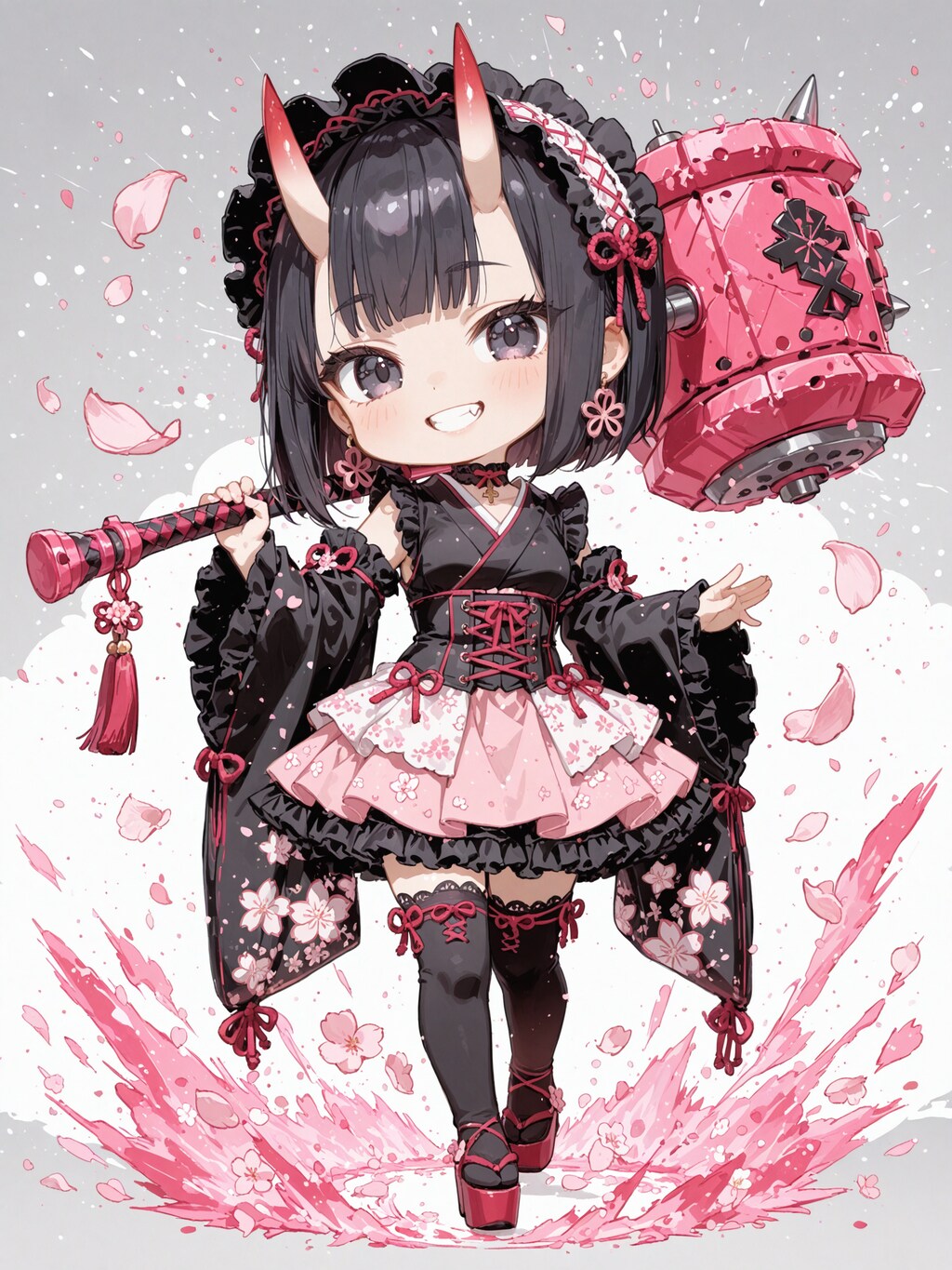 デフォルメ・八重桜