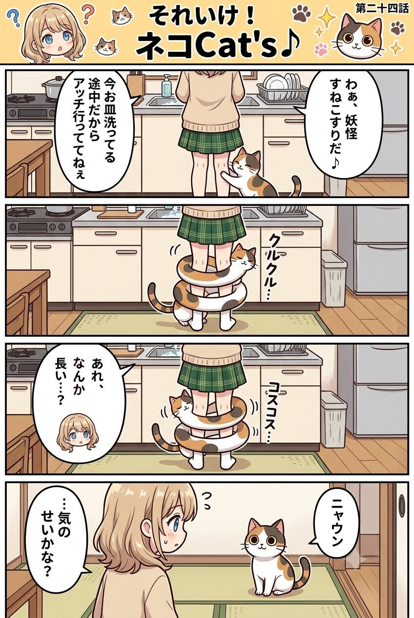 【24話】それいけ！ネコCat's♪(４コマ漫画)