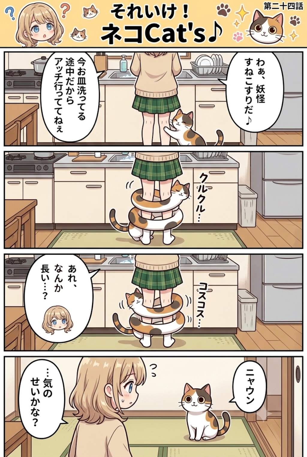 【24話】それいけ！ネコCat's♪(４コマ漫画)