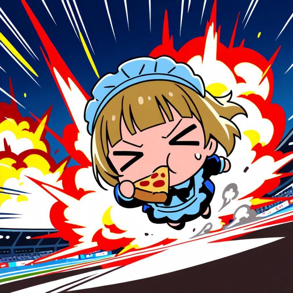 走 っ て 跳 ん で 食 う 🍕💥💥💥