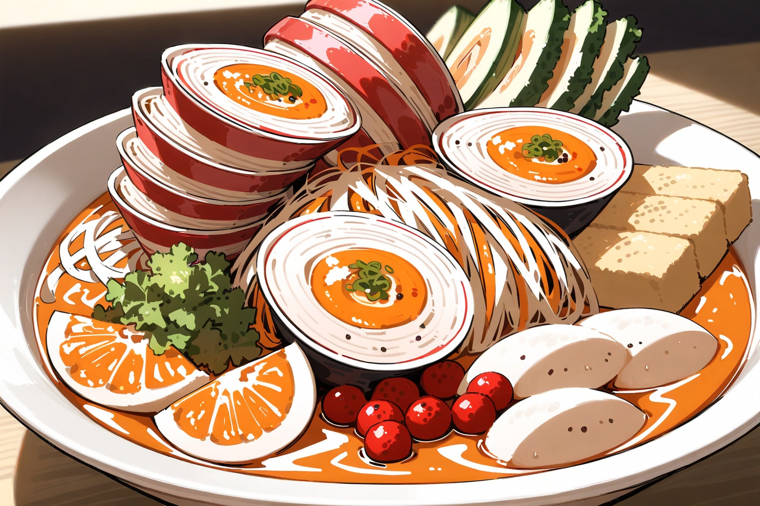 融合ラーメン | の人気AIイラスト・グラビア