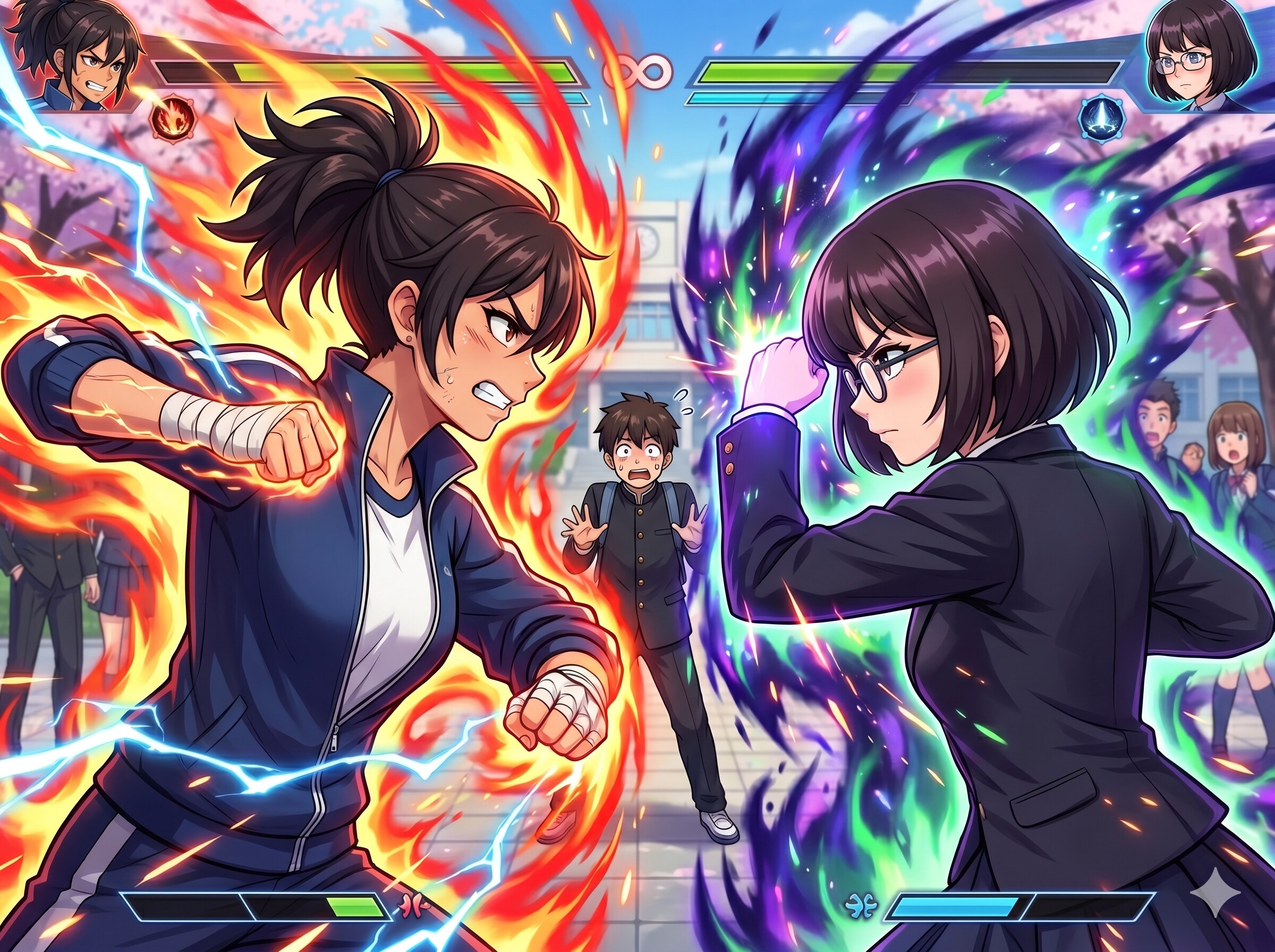 恋愛格闘ゲーム | の人気AIイラスト・グラビア