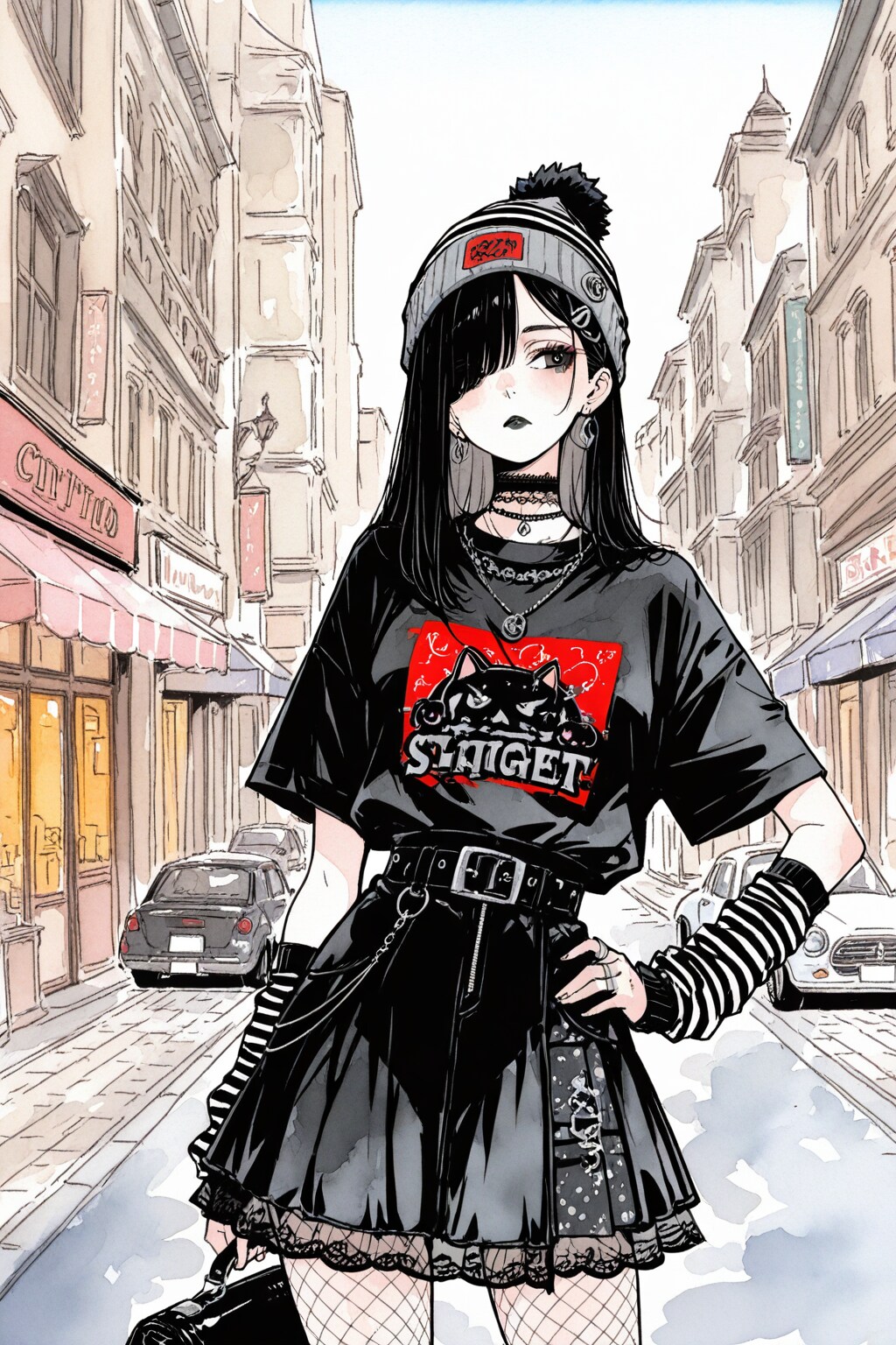 ストリート | の人気AIイラスト・グラビア