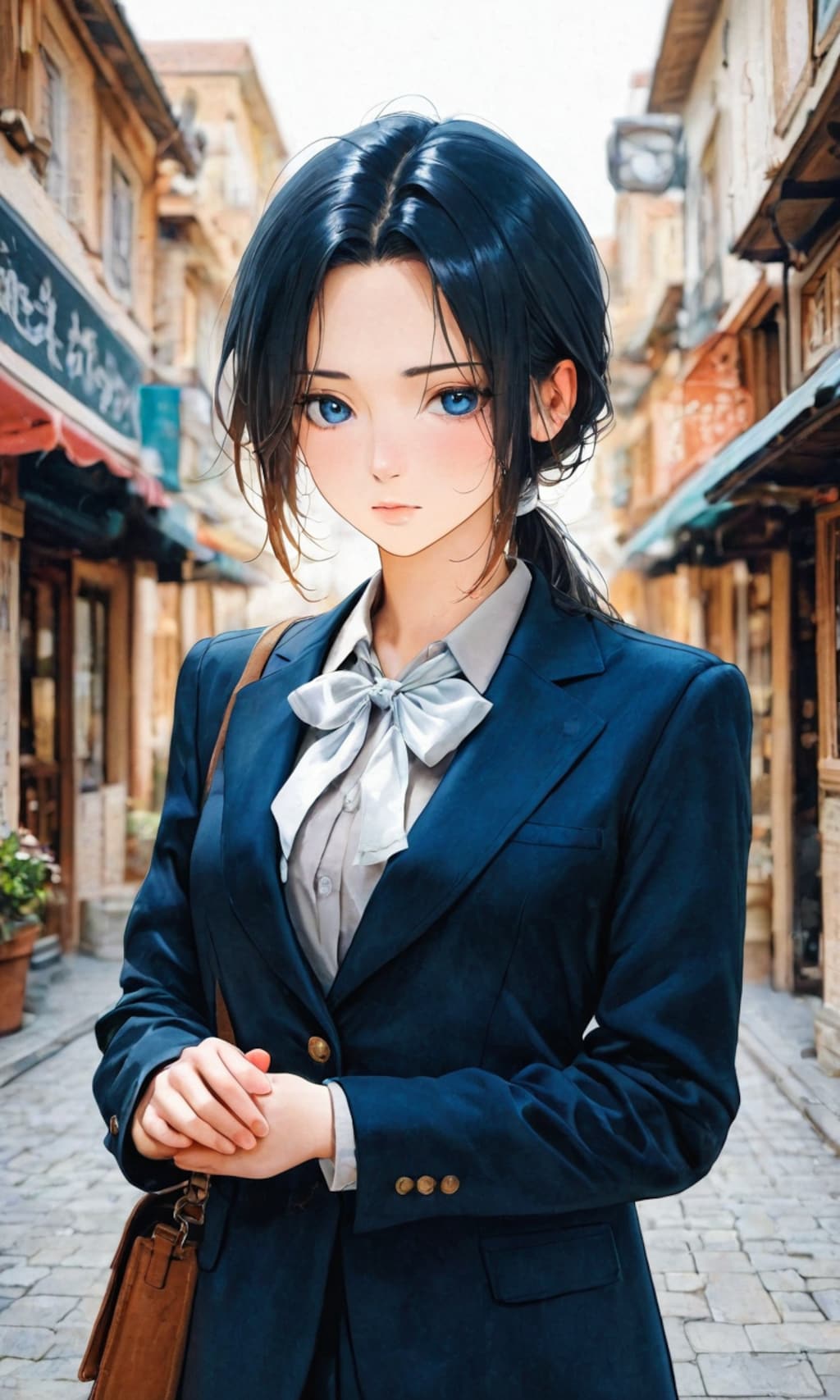 出勤するOLさん