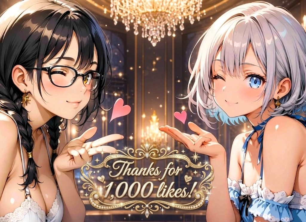 1000いいね！ありがとうございます！
